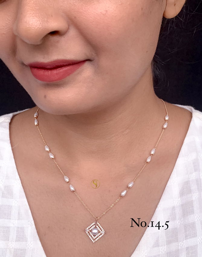 17 AD Diamond Fancy Pendant Chain Wholesale Price In Surat
